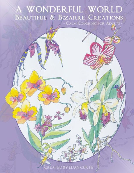 A Wonderful World: Beautiful And Bizarre Creations: Calm Coloring For Adults