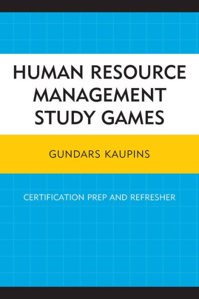 Human Resource Management Study Games: Certification Prep And Refresher