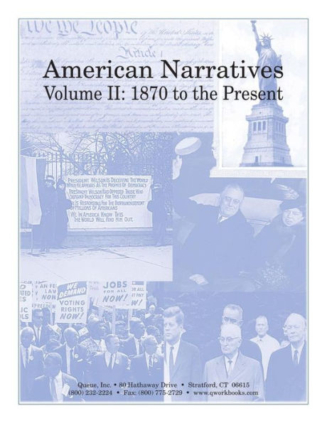 American Narratives Volume Ii: 1870 To The Present