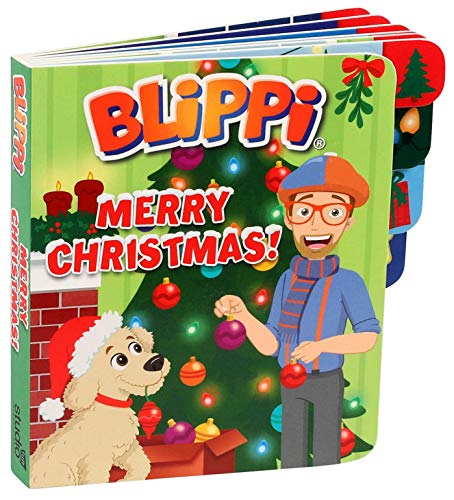 Blippi: Merry Christmas (Board Books with Tabs) - Board book - 9780794445638