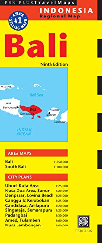 Bali Travel Map Ninth Edition (Periplus Travel Maps)