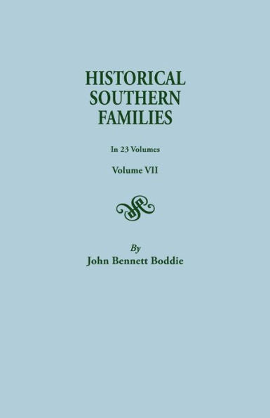 Historical Southern Families
