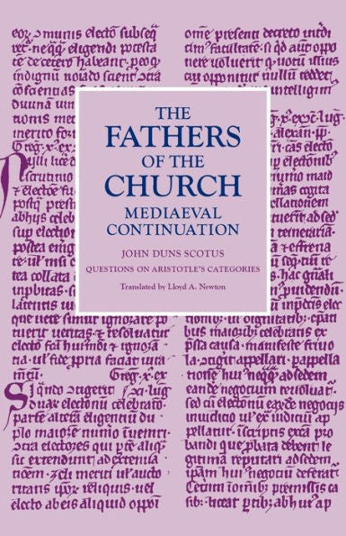 Questions On Aristotle'S Categories (Fathers Of The Church Medieval Continuations)