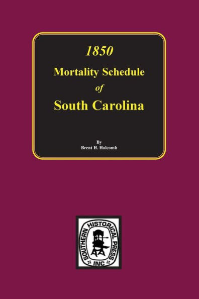 1850 Mortality Schedule Of South Carolina