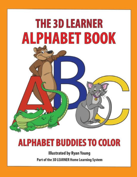 3D Learner Alphabet Book: Alphabet Buddies To Color (3D Learner Home Program)
