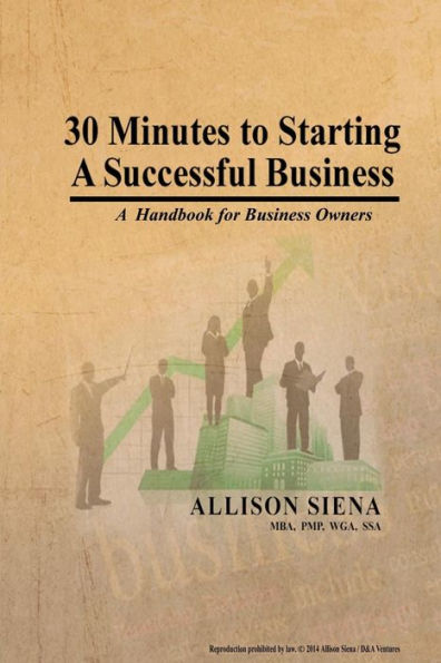 30 Minutes To Starting A Successful Business: A Handbook For Business Owners