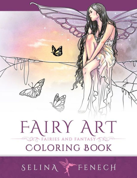 Fairy Art Coloring Book (Fantasy Coloring By Selina)