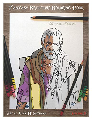 Fantasy Creature Coloring Book: Volume 2