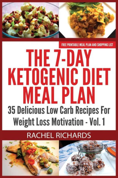 The 7-Day Ketogenic Diet Meal Plan: 35 Delicious Low Carb Recipes For Weight Loss Motivation - Volume 1