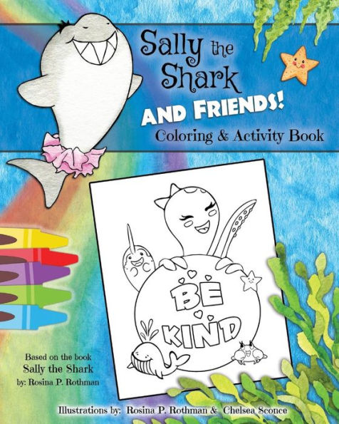 Sally The Shark & Friends Coloring Book