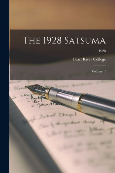 The 1928 Satsuma: Volume Ii; 1928