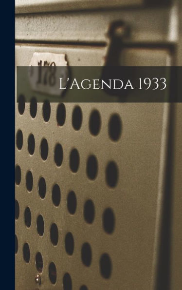 L'Agenda 1933