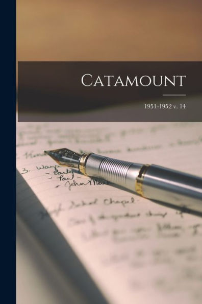 Catamount; 1951-1952 V. 14