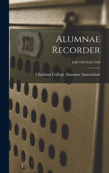 Alumnae Recorder; Fall 1955-Fall 1959