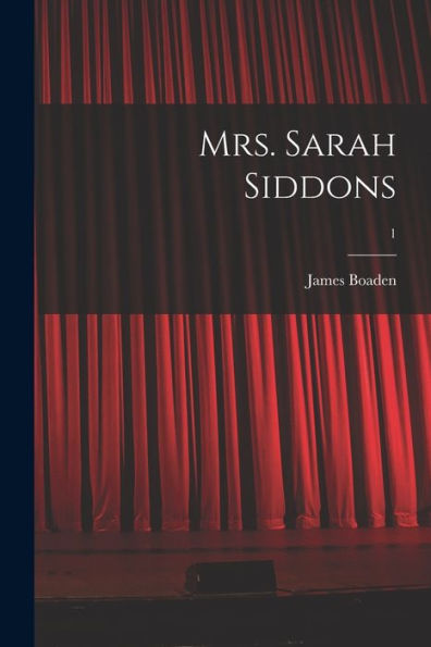 Mrs. Sarah Siddons; 1