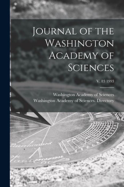 Journal Of The Washington Academy Of Sciences; V. 83 1993