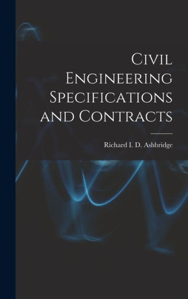 Civil Engineering Specifications And Contracts