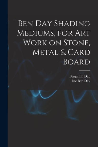 Ben Day Shading Mediums, For Art Work On Stone, Metal & Card Board