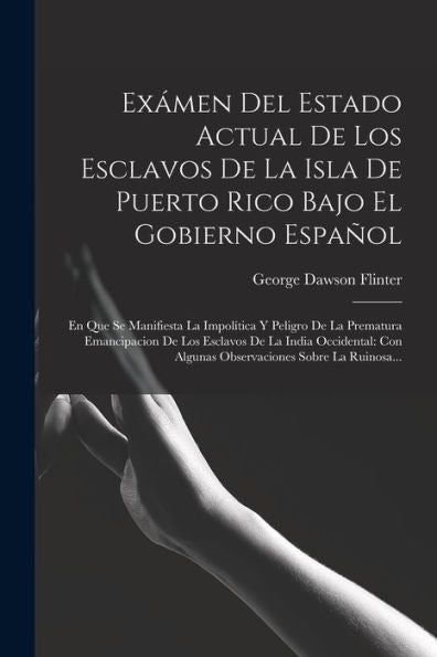 Exámen Del Estado Actual De Los Esclavos De La Isla De Puerto Rico Bajo El Gobierno Español: En Que Se Manifiesta La Impolítica Y Peligro De La ... Sobre La Ruinosa... (Spanish Edition)