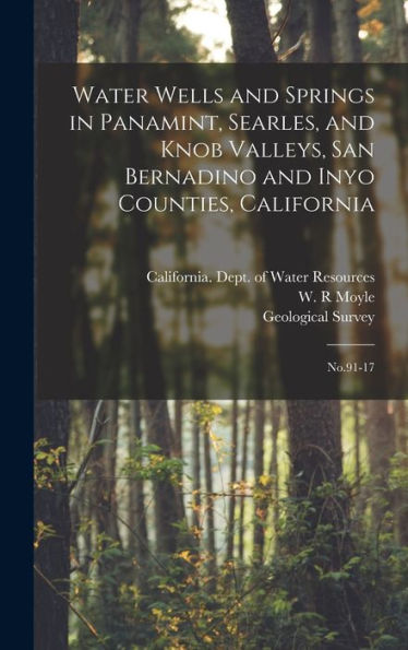 Water Wells And Springs In Panamint, Searles, And Knob Valleys, San Bernadino And Inyo Counties, California: No.91-17