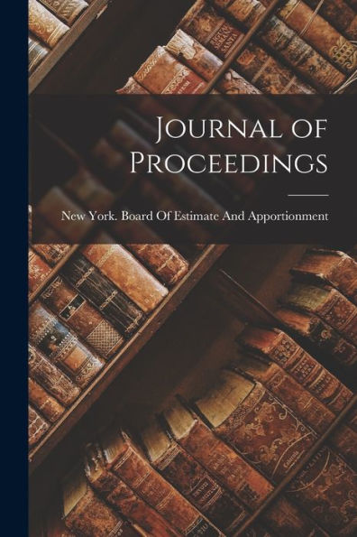Journal Of Proceedings