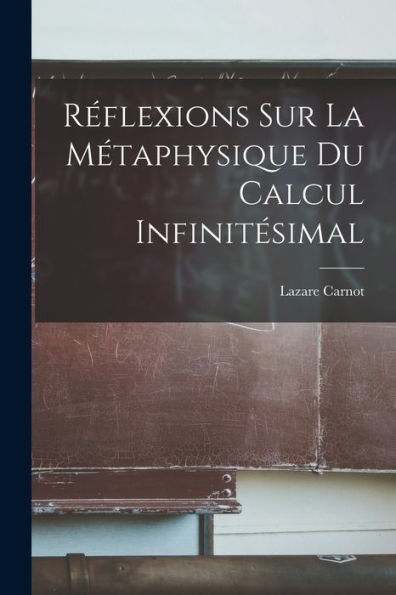Réflexions Sur La Métaphysique Du Calcul Infinitésimal (French Edition)