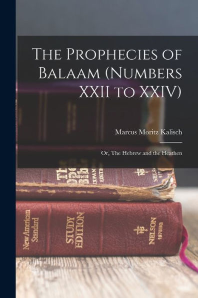 The Prophecies Of Balaam (Numbers Xxii To Xxiv): Or, The Hebrew And The Heathen