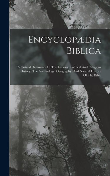 Encyclop?Ia Biblica: A Critical Dictionary Of The Literary, Political And Religious History, The Arch?Logy, Geography, And Natural History Of The Bible