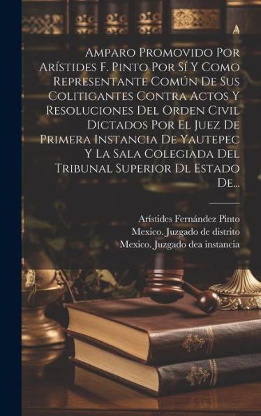 Amparo Promovido Por Arístides F. Pinto Por S?Y Como Representante Común De Sus Colitigantes Contra Actos Y Resoluciones Del Orden Civil Dictados Por ... Superior Dl Estado De... (Spanish Edition)