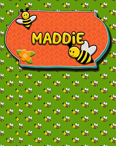 Handwriting Practice 120 Page Honey Bee Book Maddie: Primary Grades Handwriting Book K-2
