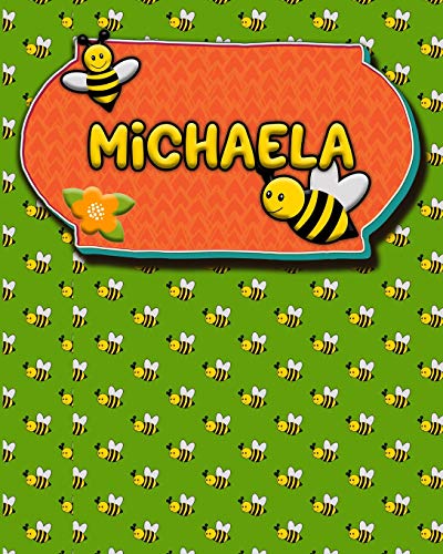 Handwriting Practice 120 Page Honey Bee Book Michaela: Primary Grades Handwriting Book K-2