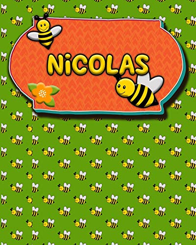 Handwriting Practice 120 Page Honey Bee Book Nicolas: Primary Grades Handwriting Book K-2