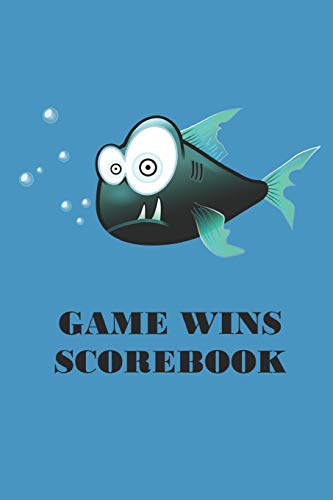 Game Wins Scorebook: Family Games Scorekeeper Tally Book Cartoon Fish