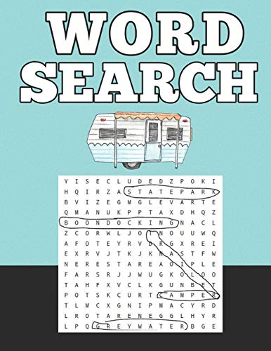 Word Search: For Rv Campers And Travel Lovers Large Print Amazing Puzzles With Answer Pages
