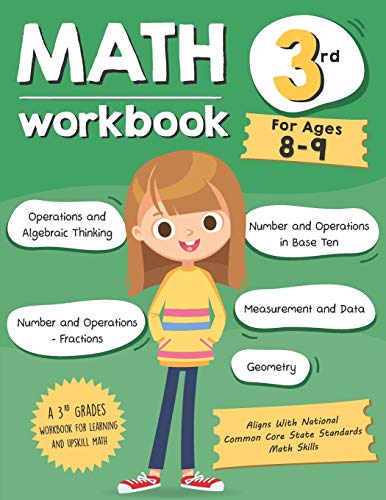 Math Workbook Grade 3 (Ages 8-9): A 3Rd Grade Math Workbook For Learning Aligns With National Common Core Math Skills