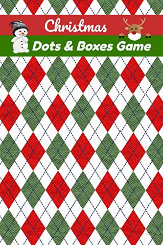 Christmas Dots And Boxes Game: Large 1/2" Boxes For Kids Ages 4-8 To Use Crayons Or Markers - 150 Pages Of Fun Strategic Game Play To Encourage Young Creative Minds