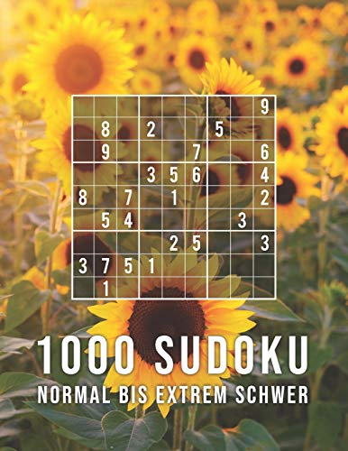 1000 Sudoku - Normal Bis Extrem Schwer: Die Gro?E R?tsel Sammlung | Tolles Geschenk F?r Erwachsene, Gro?Eltern, Senioren | R?tselbuch Mit L÷Sungen (German Edition)