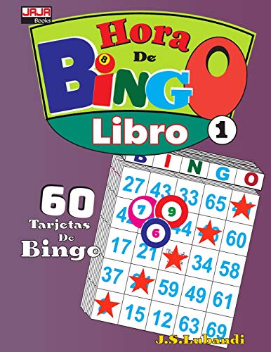 Hora De Bingo: Libro 1 (60 Tarjetas De Bingo) (Spanish Edition)