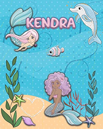 Handwriting Practice 120 Page Mermaid Pals Book Kendra: Primary Grades Handwriting Book K-2