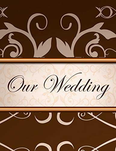 Our Wedding: Everything You Need To Help You Plan The Perfect Wedding, Paperback, Matte Cover, B&W Interior, Red With Swirls