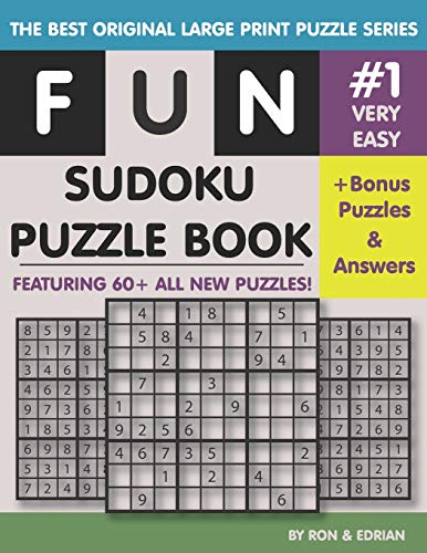 Fun Sudoku Puzzle Book | 60+ Large Print Puzzles: With Bonus Puzzles & Answer. (Very Easy)