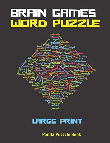 Brain Games Word Puzzle Large Print: Activity Book For Adults