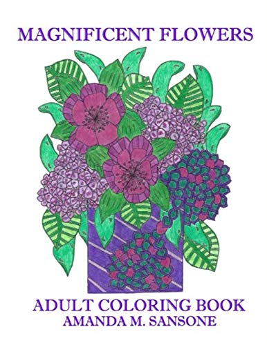 Magnificent Flowers: Adult Coloring Book