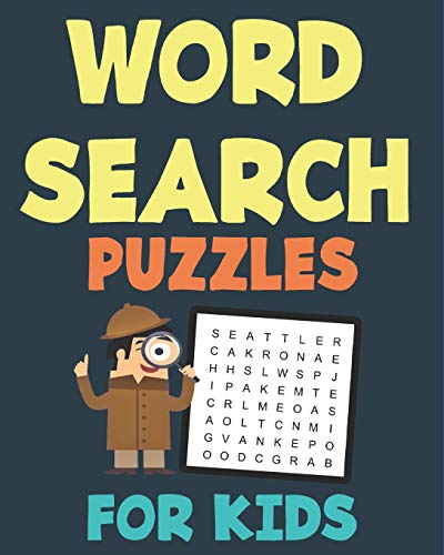 Word Search Puzzles For Kids: 50 Easy Large Print Word Find Puzzles For Kids Ages 5-7: Jumbo Word Search Puzzle Book For Kids With Themes