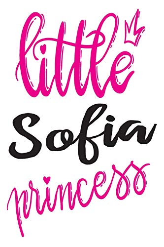 Little Sofia Princess: 6X9 College Ruled Line Paper 150 Pages