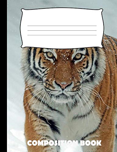 Composition Book: Tiger Composition Notebook Wide Ruled - 9781072626329