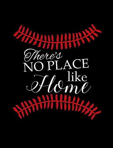There's No Place Like Home: College Ruled Composition Notebook Fur Baseball Sports Fans - 9781072630388