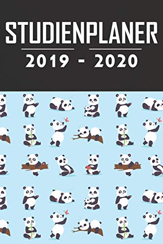 Studienplaner 2019 - 2020: Terminplaner, Kalender, Notizbuch F?r Studenten ? Von September 2019 Bis Oktober 2020 ? Studentenkalender, Semesterplaner, ... ? 6X9 Format ? Motiv: Pandas (German Edition)