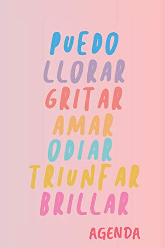Puedo Llorar Gritar Amar Odiar Triunfar Brillar Agenda: Tema Feminista Agenda Mensual Y Semanal + Organizador I A±O Escolar Agosto 2019 A Julio 2020 6 X 9 In (Spanish Edition)