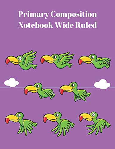 Primary Composition Notebook Wide Ruled: Creative Composition Pages For K-2
